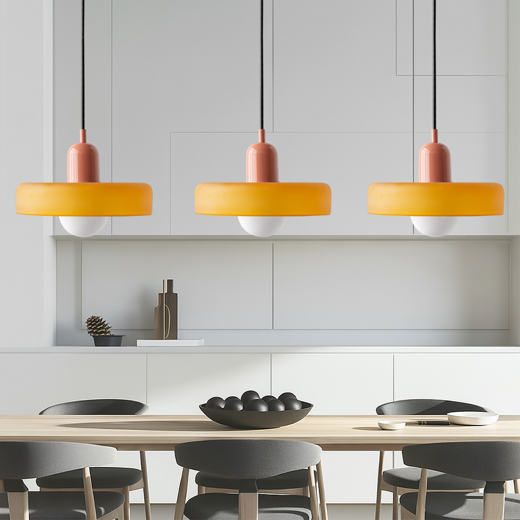 Bauhaus Triple Glass Pendant Light – view 4 | BROKLEN