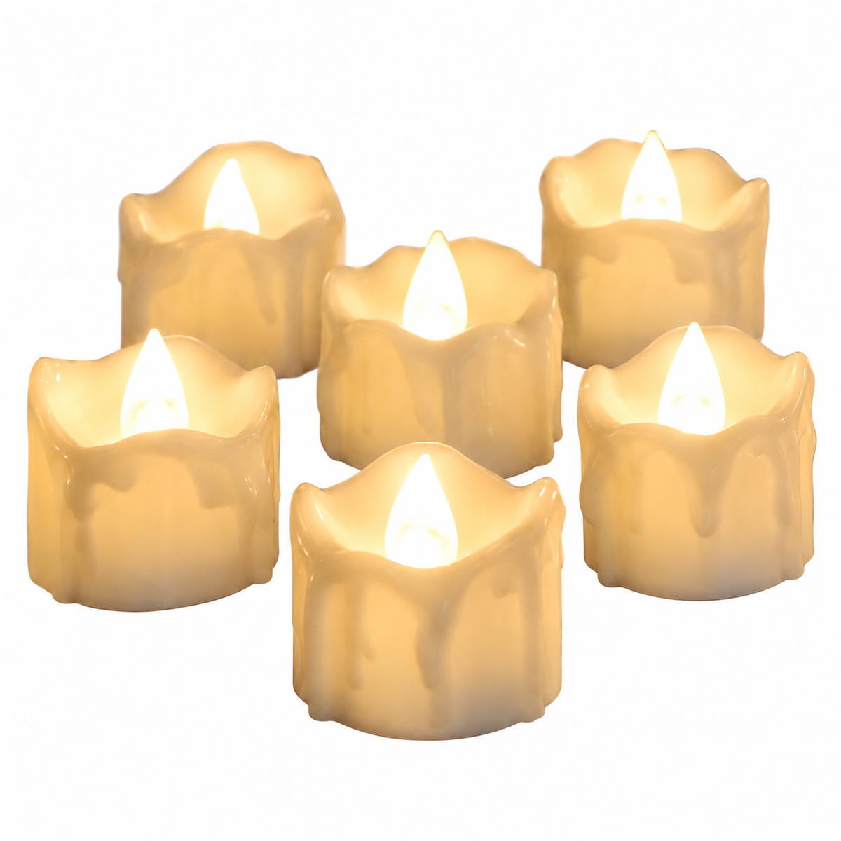 LED Flameless Tea Lights – Set of 12