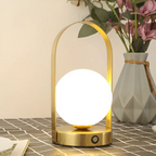 LED Globe Table Lamp with Touch Dimming