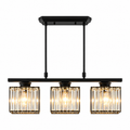 Glass Shade Linear Pendant Light