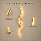 Long LED Wall Light with Remote Control, Modern Design – view 17 | BROKLEN