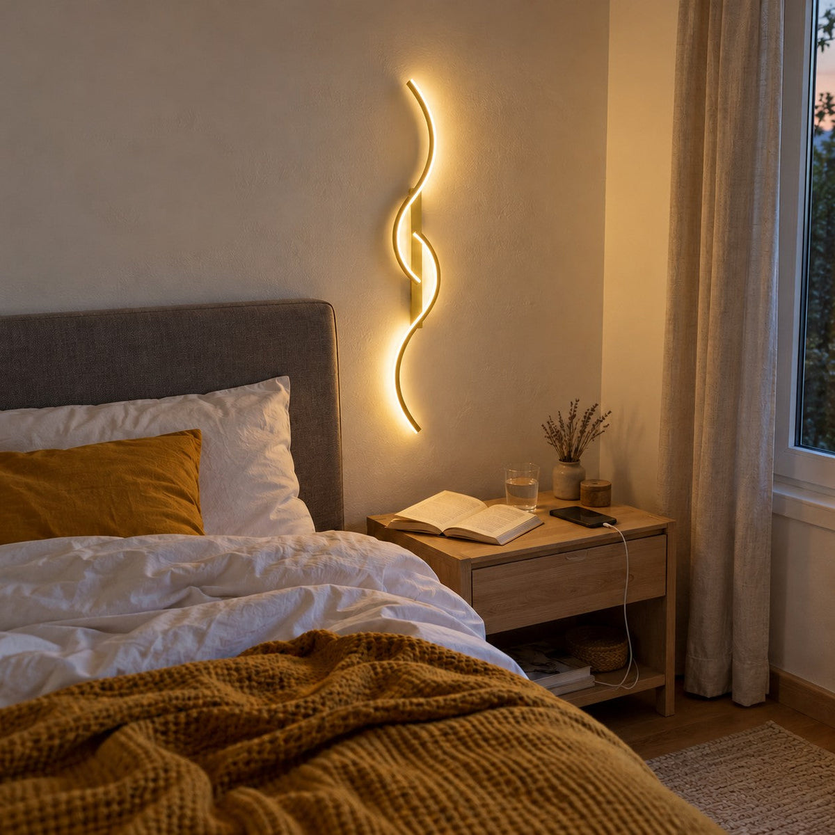 Long LED Wall Light with Remote Control, Modern Design – view 18 | BROKLEN