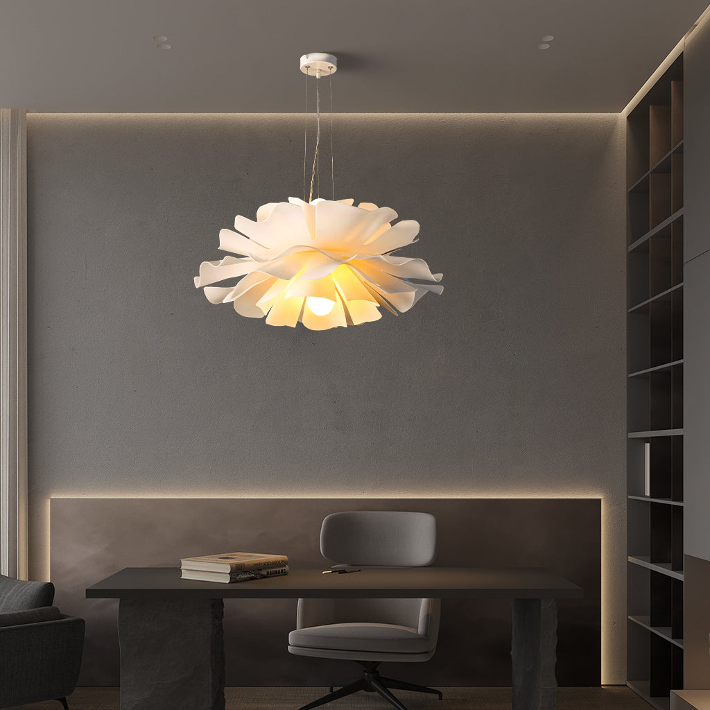 White Lotus Flower Pendant Light – view 16 | BROKLEN