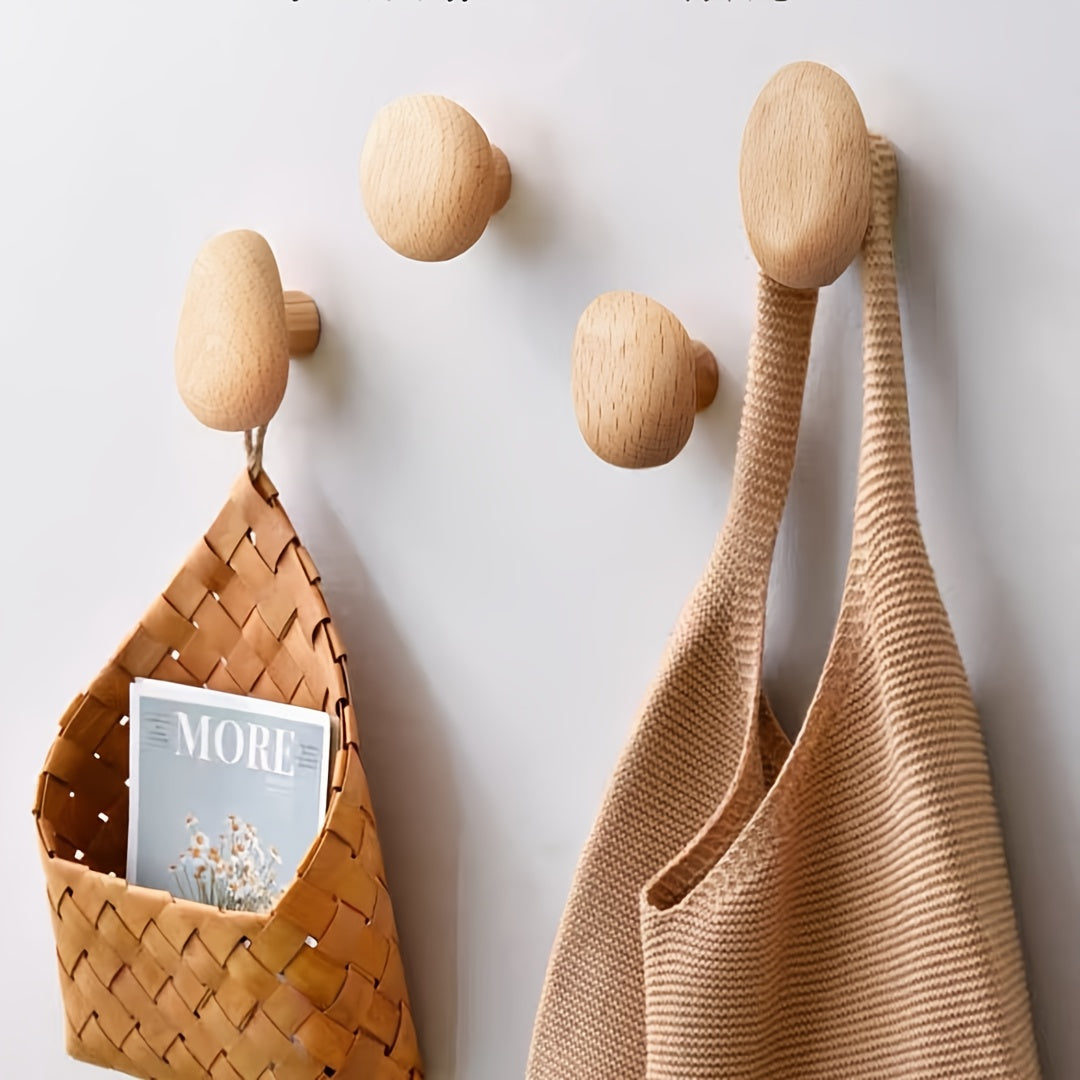 Round Wooden Wall Hooks Set – view 7 | BROKLEN