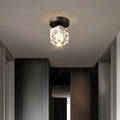 Mini Flush Mount Crystal Chandelier