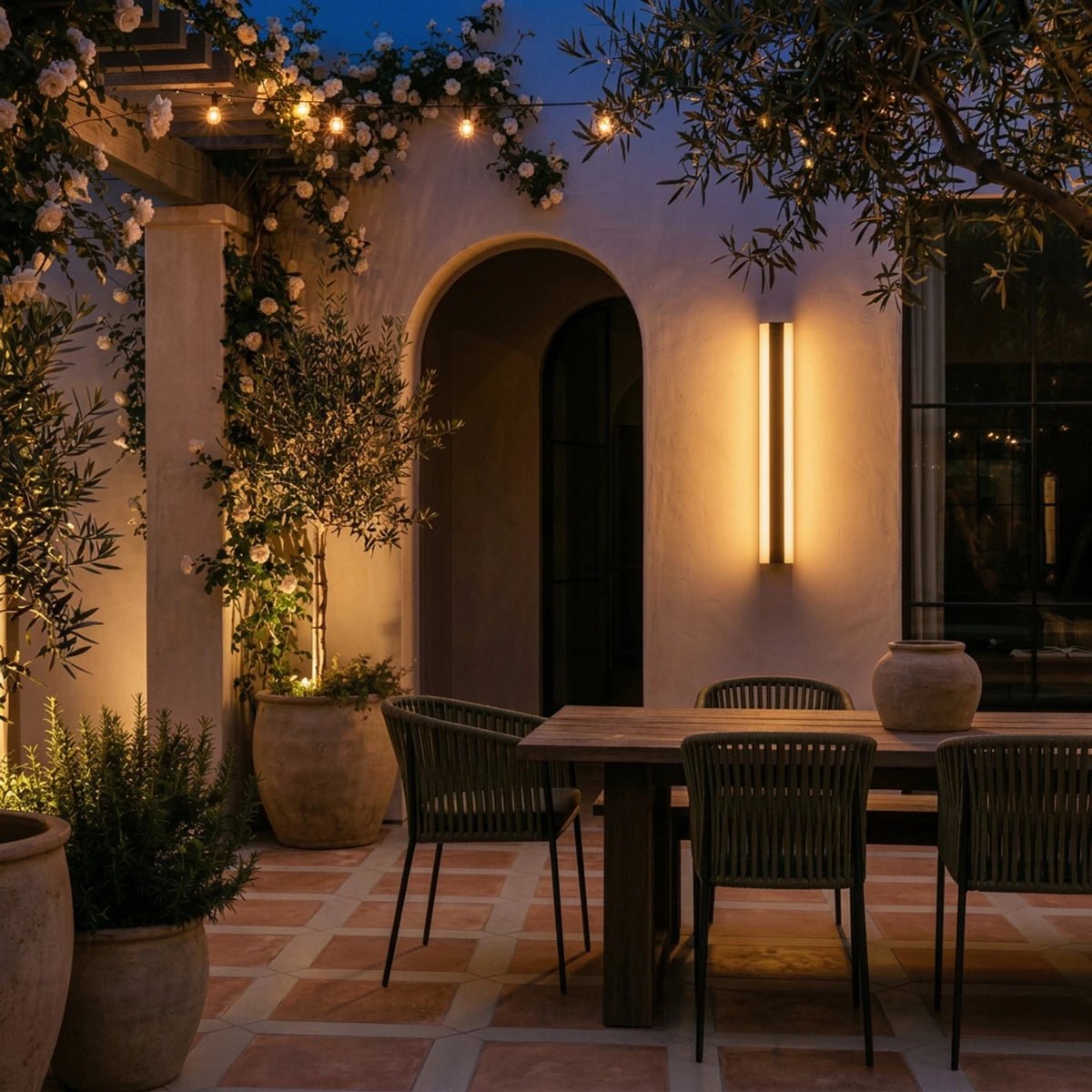 Linear LED Outdoor Wall Light with Remote – view 5 | BROKLEN