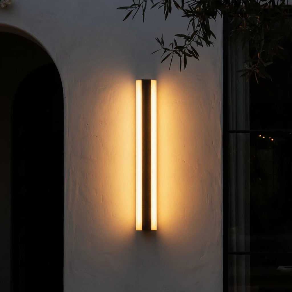 Linear LED Outdoor Wall Light with Remote – view 2 | BROKLEN