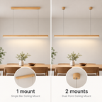 Linear Wood LED Pendant Light – view 15 | BROKLEN