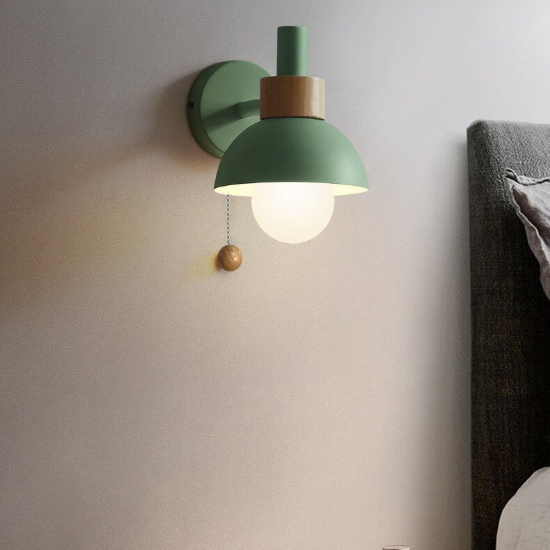 Nordic Color-Block Wall Lamp with Pull-Cord Switch – view 5 | BROKLEN