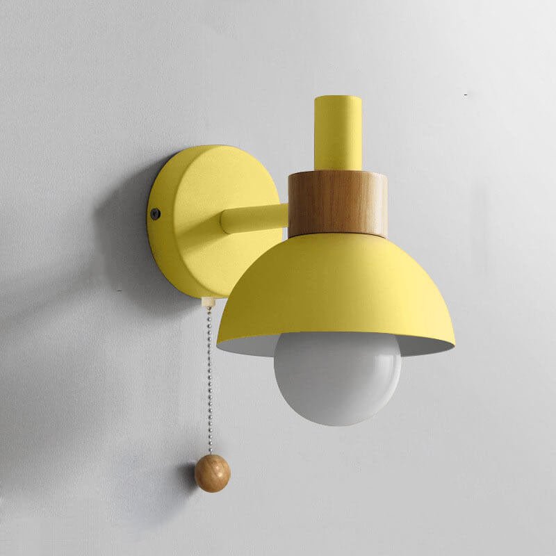 Nordic Color-Block Wall Lamp with Pull-Cord Switch – view 16 | BROKLEN