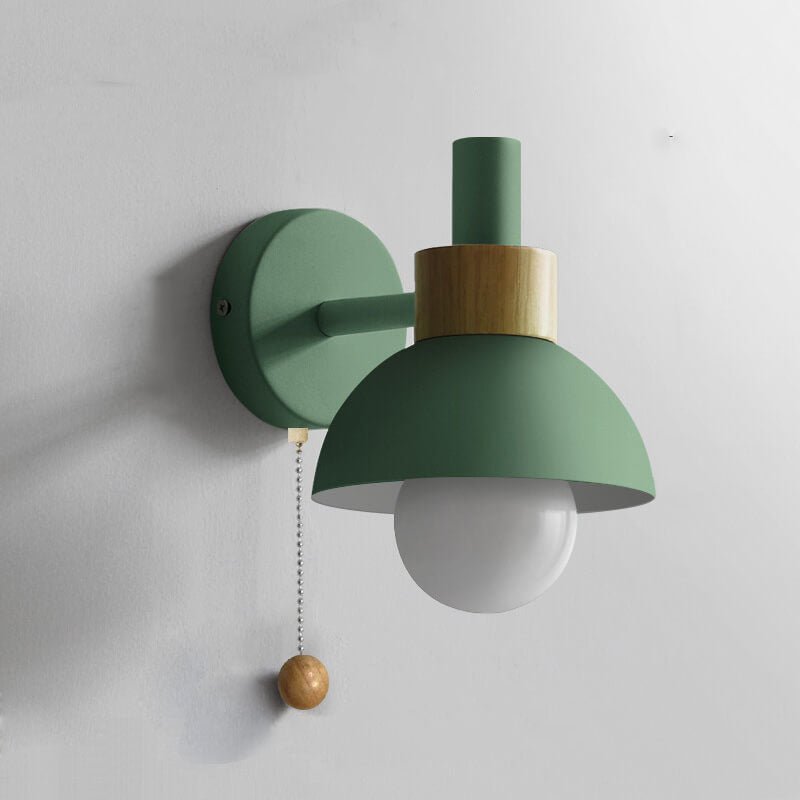 Nordic Color-Block Wall Lamp with Pull-Cord Switch – view 17 | BROKLEN