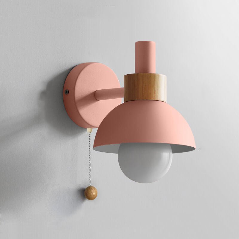 Nordic Color-Block Wall Lamp with Pull-Cord Switch – view 18 | BROKLEN