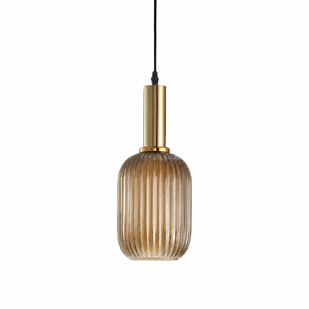 Nordic Ribbed Glass Pendant Light