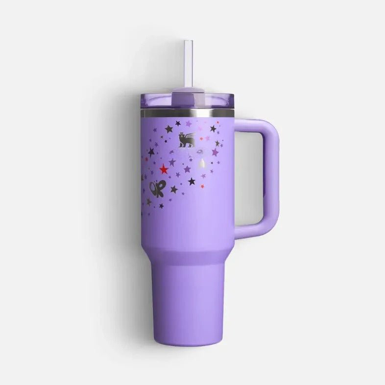 40oz Insulated Tumbler With Tri-Position Lid in Purple - Broklen