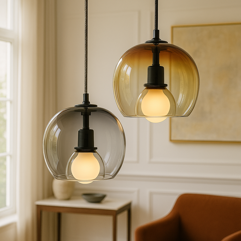 Ombre Glass Pendant Light for Kitchen and Dining