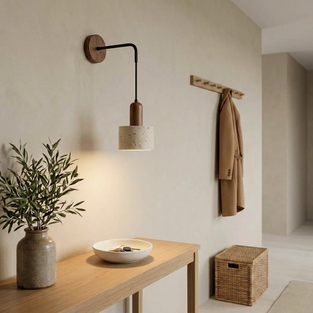 Retro Travertine Wall Light, E27 – view 16 | BROKLEN