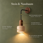 Retro Travertine Wall Light, E27 – view 5 | BROKLEN