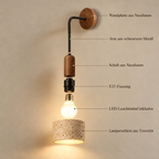 Retro Travertine Wall Light, E27 – view 10 | BROKLEN