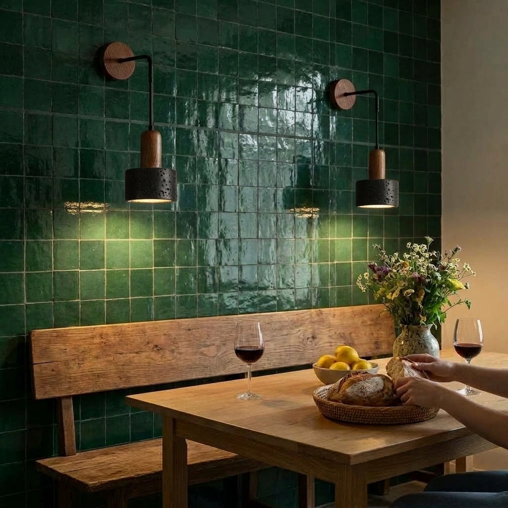 Retro Travertine Wall Light, E27 – view 32 | BROKLEN