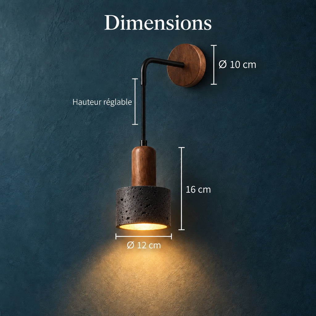 Retro Travertine Wall Light, E27 – view 33 | BROKLEN