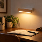 Solid Wood LED Reading Wall Light, Pivoting Head – view 48 | BROKLEN
