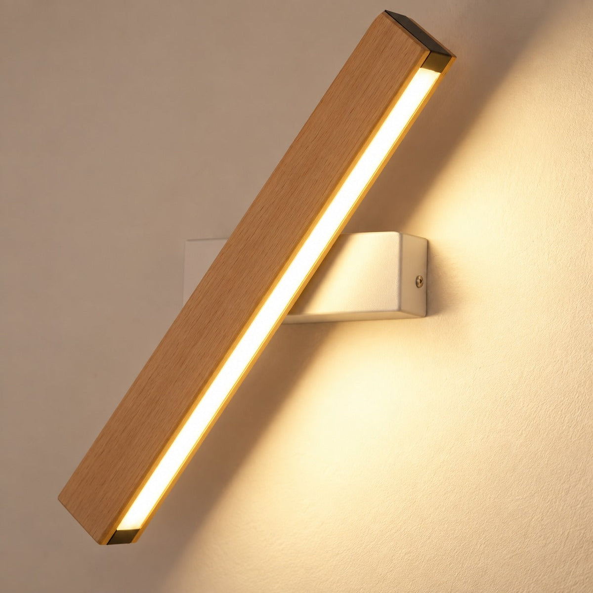 Solid Wood LED Reading Wall Light, Pivoting Head – view 92 | BROKLEN