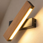 Solid Wood LED Reading Wall Light, Pivoting Head – view 67 | BROKLEN