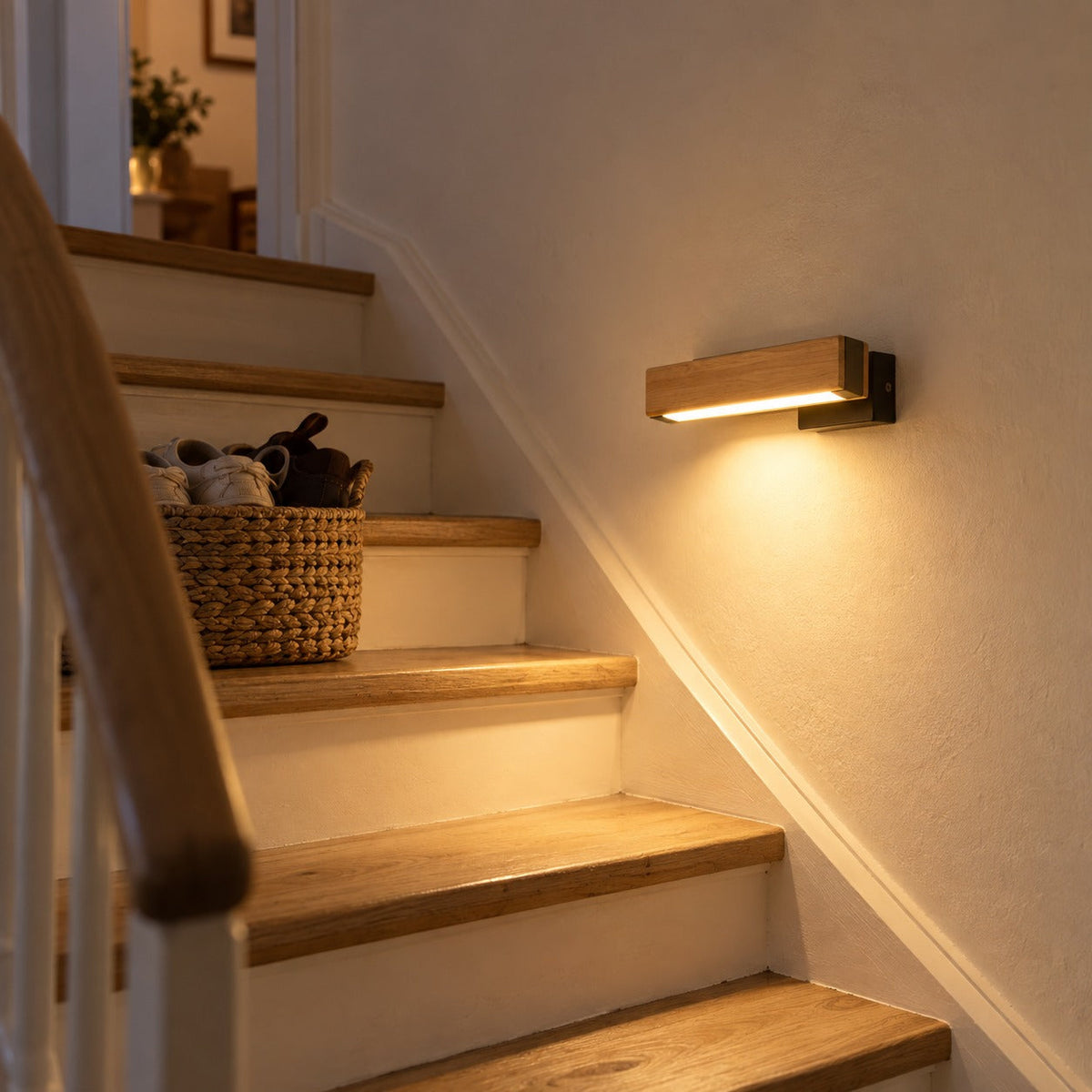 Solid Wood LED Reading Wall Light, Pivoting Head – view 25 | BROKLEN
