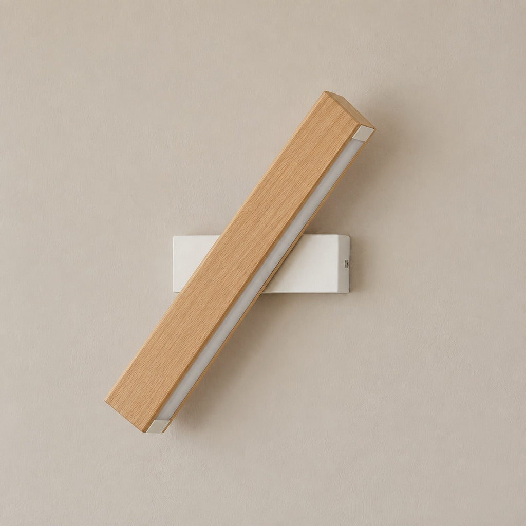 Solid Wood LED Reading Wall Light, Pivoting Head – view 78 | BROKLEN