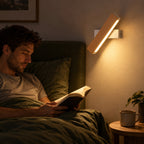Solid Wood LED Reading Wall Light, Pivoting Head – view 96 | BROKLEN