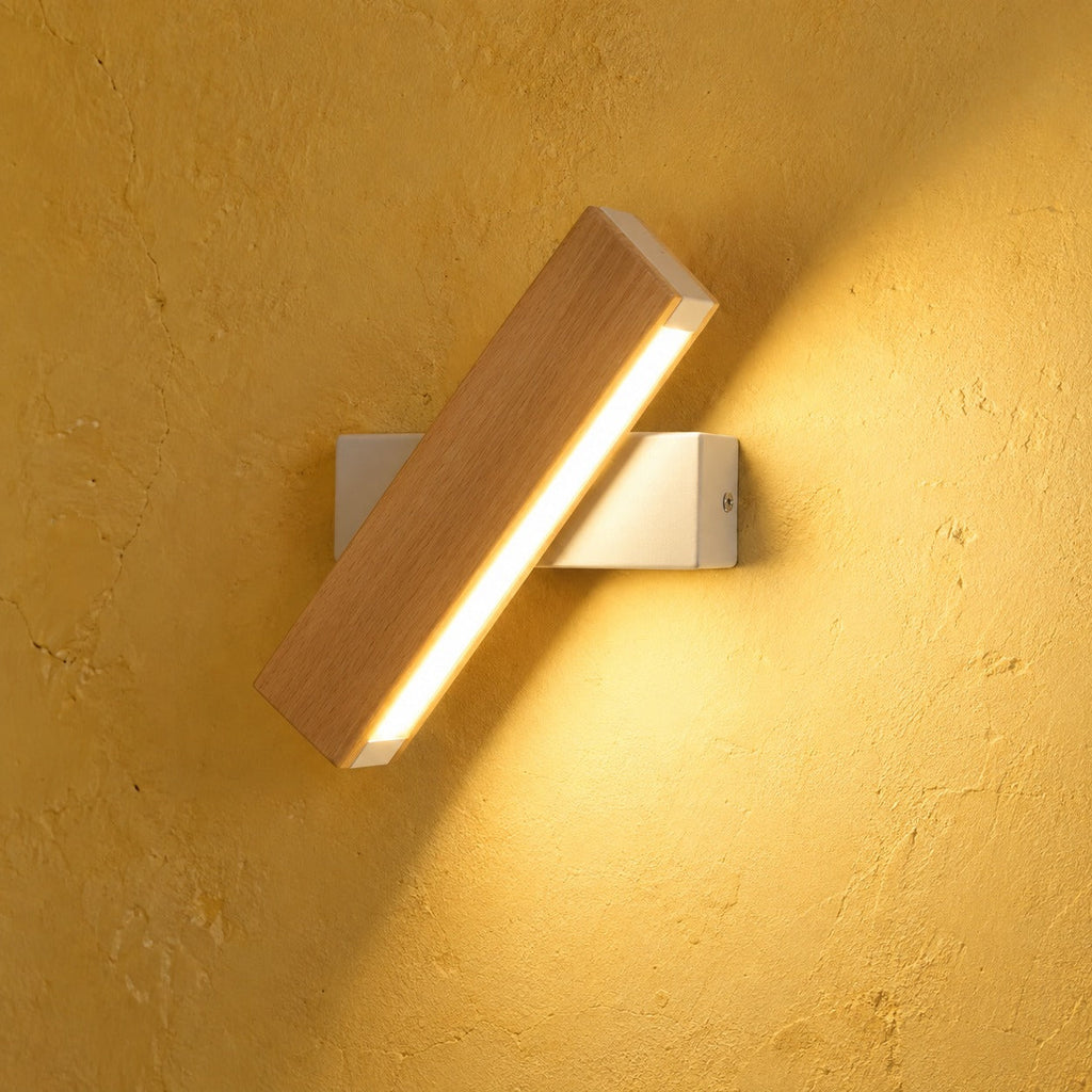 Solid Wood LED Reading Wall Light, Pivoting Head – view 27 | BROKLEN