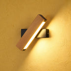 Solid Wood LED Reading Wall Light, Pivoting Head