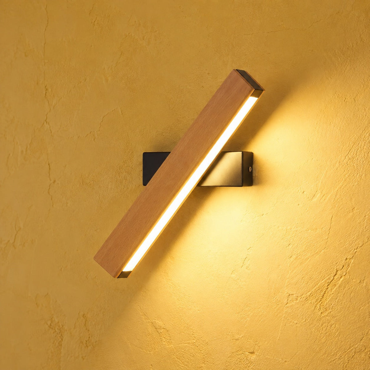 Solid Wood LED Reading Wall Light, Pivoting Head – view 52 | BROKLEN