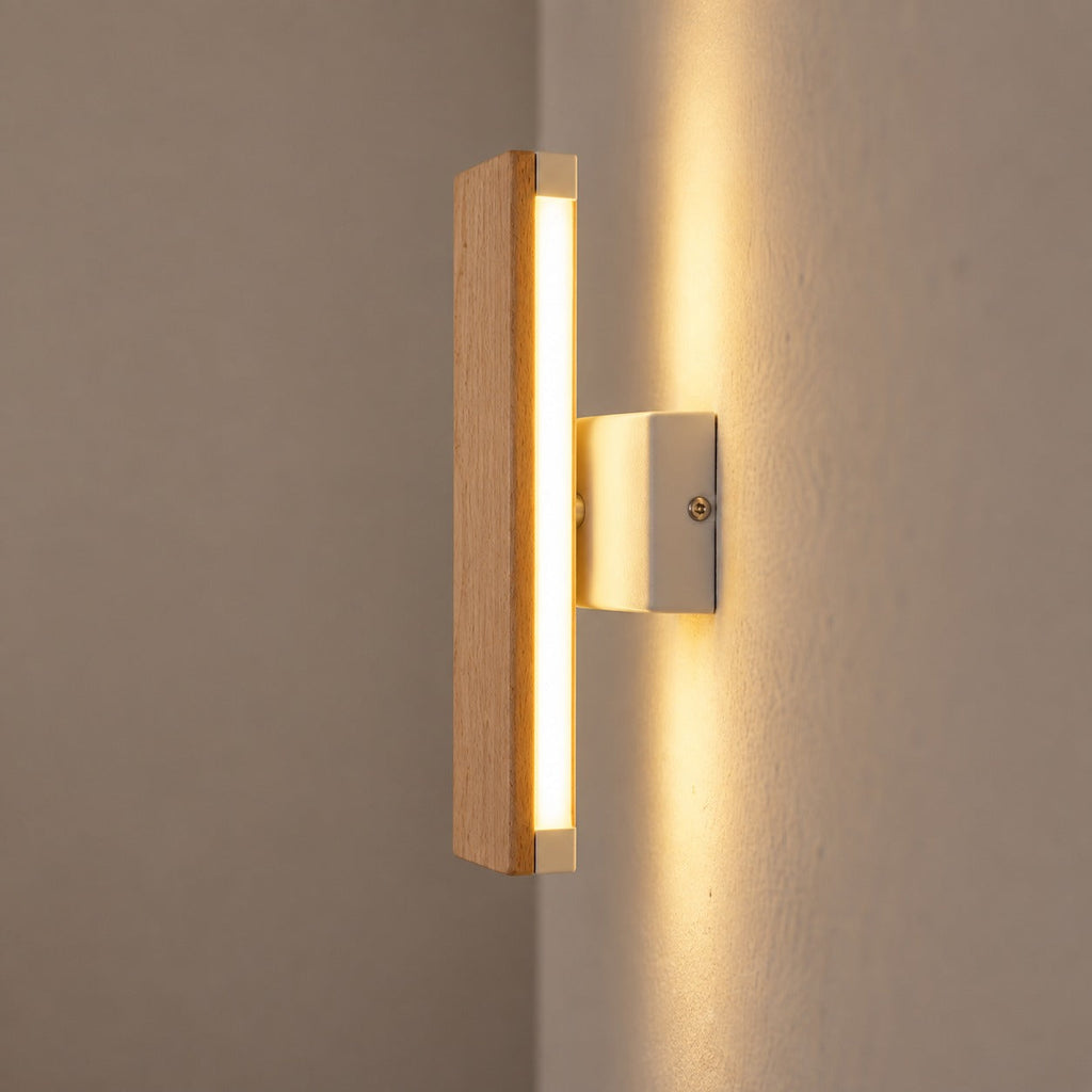 Solid Wood LED Reading Wall Light, Pivoting Head – view 30 | BROKLEN