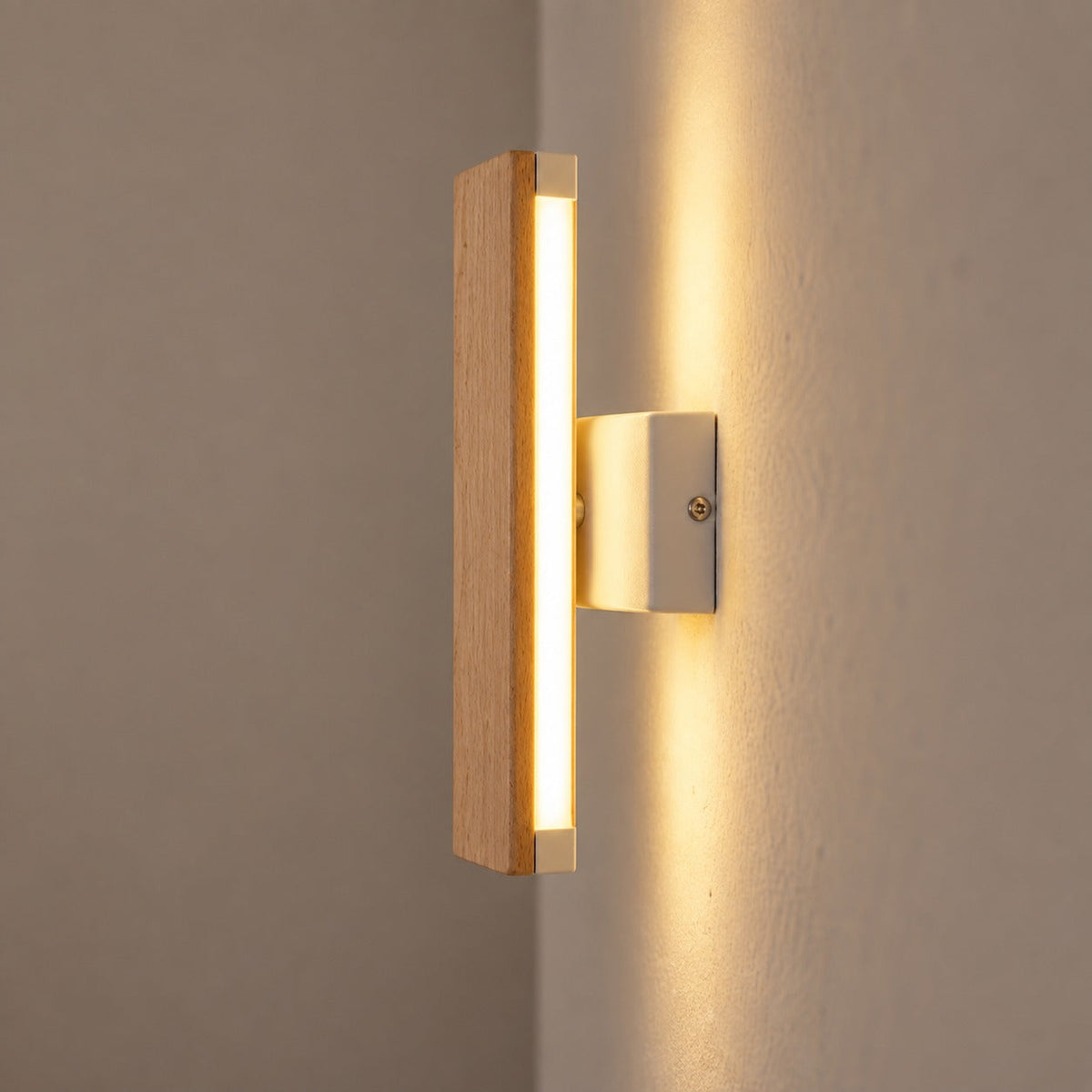 Solid Wood LED Reading Wall Light, Pivoting Head – view 30 | BROKLEN