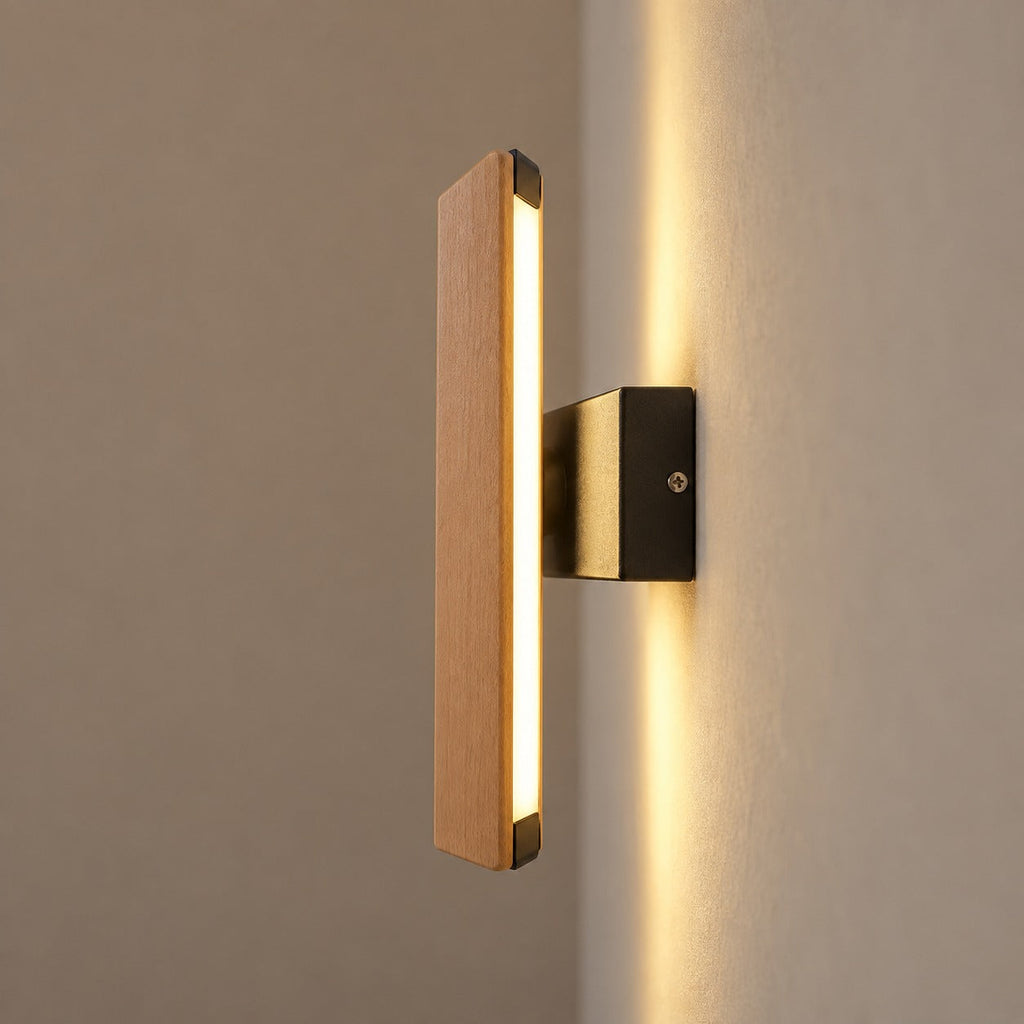 Solid Wood LED Reading Wall Light, Pivoting Head – view 4 | BROKLEN