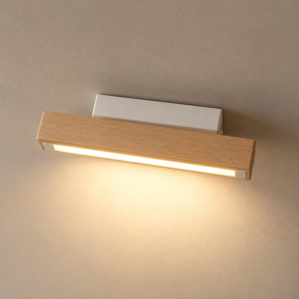 Solid Wood LED Reading Wall Light, Pivoting Head – view 35 | BROKLEN