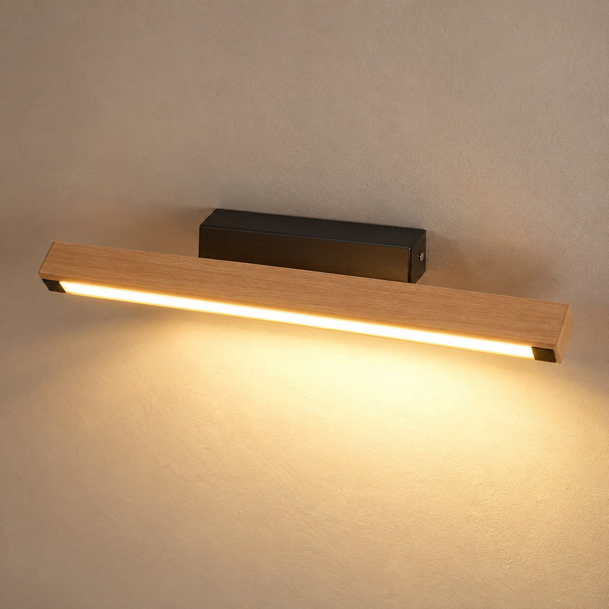 Solid Wood LED Reading Wall Light, Pivoting Head – view 60 | BROKLEN