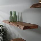 Live-Edge Acacia Wood Wall Shelf – view 13 | BROKLEN