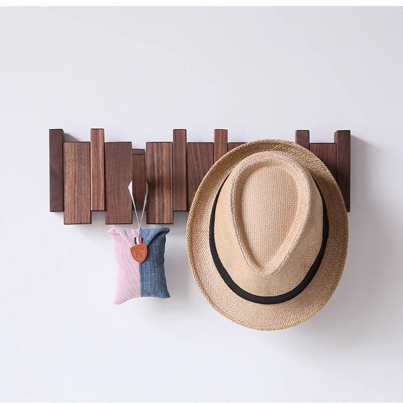 Piano Key Wooden Wall Coat Rack – view 3 | BROKLEN