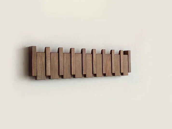 Piano Key Wooden Wall Coat Rack – view 5 | BROKLEN