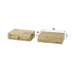 Floating Acacia Wood Bedside Shelf – view 6 | BROKLEN
