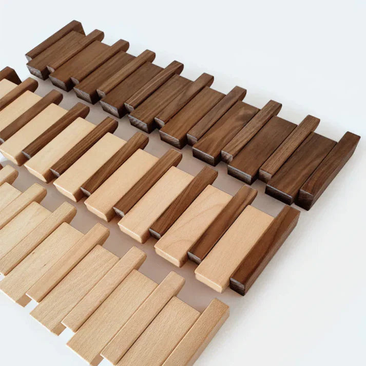 Piano Key Wooden Wall Coat Rack – view 7 | BROKLEN