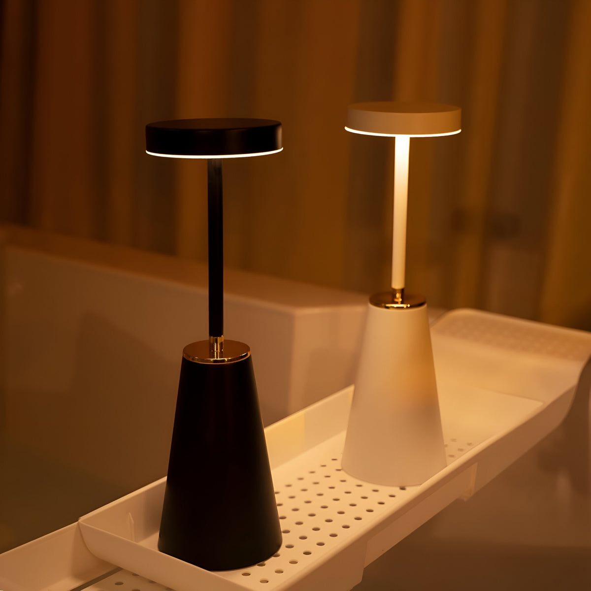 Rechargeable LED Desk Lamp with Cone Stand