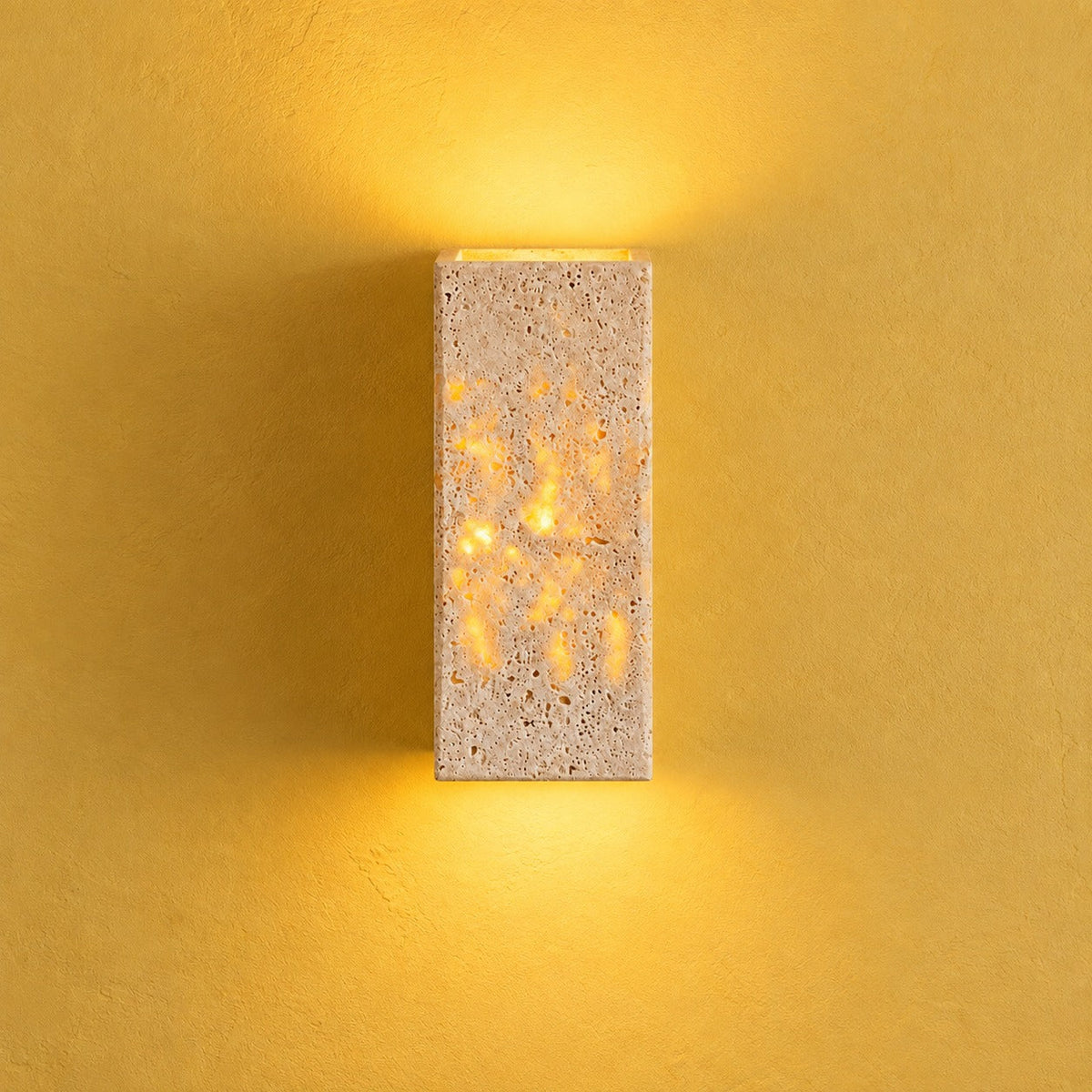 Travertine Headboard Wall Light, Warm Light – view 14 | BROKLEN
