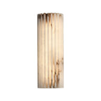 Ribbed Alabaster Wall Light