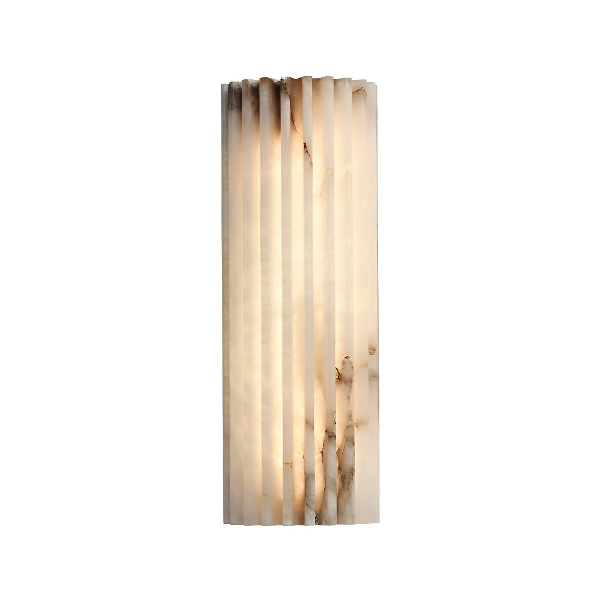 Ribbed Alabaster Wall Light