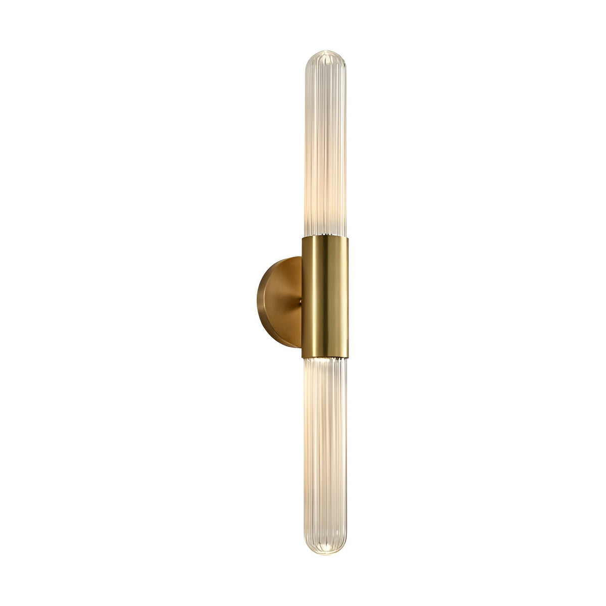 Luxury Nordic Ribbed Glass Wall Light