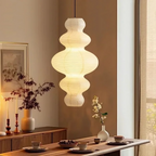 Layered Rice Paper Pendant Light Cloud Design