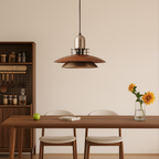 Layered Walnut Wood Pendant Light – view 4 | BROKLEN